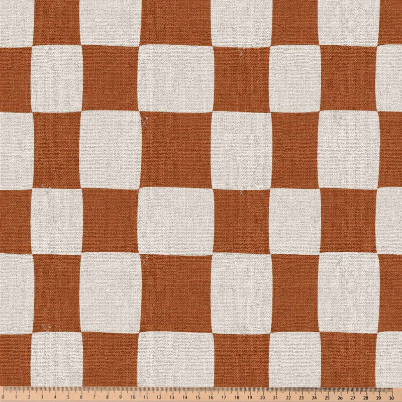 Printed Half Panama GROJEAN Ecru / Caramel